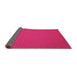 Sideview of Abstract Pink Contemporary Rug, con206pnk