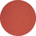 Round Abstract Brown Contemporary Rug, con206brn