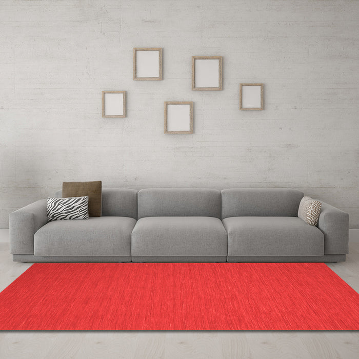 Machine Washable Abstract Orange Contemporary Area Rugs in a Living Room, wshcon206org