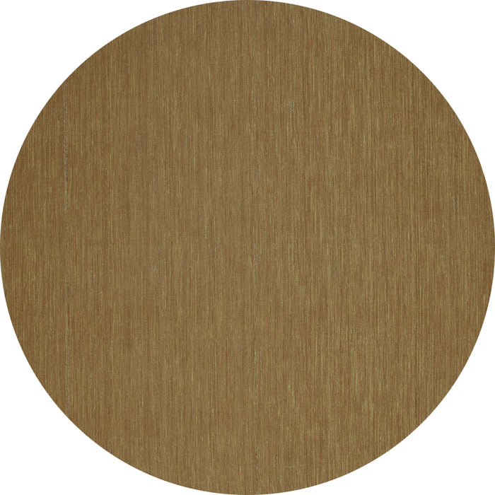 Round Abstract Turquoise Contemporary Rug, con206turq