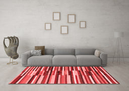 Contemporary Red Washable Rugs