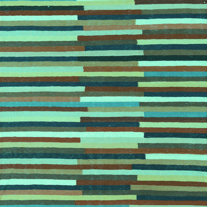 Abstract Turquoise Contemporary Rug, con2070turq