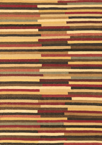 Abstract Brown Contemporary Rug, con2070brn