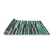 Sideview of Abstract Light Blue Contemporary Rug, con2070lblu