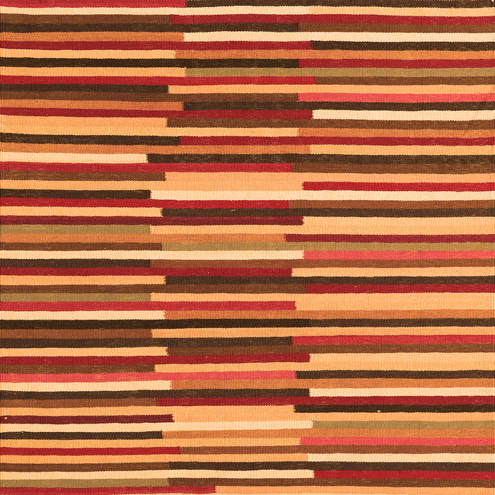 Serging Thickness of Abstract Orange Contemporary Rug, con2070org