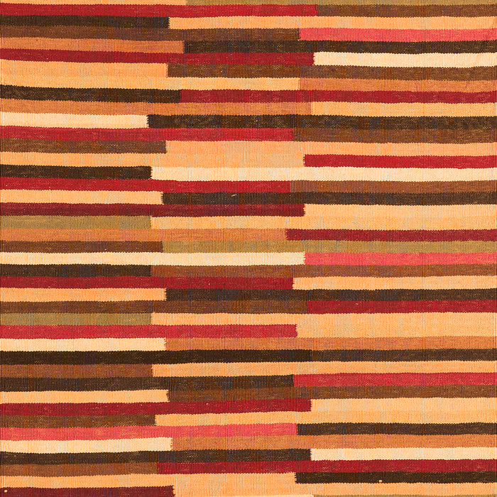 Abstract Orange Contemporary Rug, con2070org