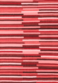 Abstract Red Contemporary Rug, con2070red