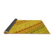 Sideview of Southwestern Yellow Country Rug, con2071yw