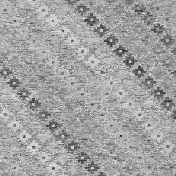 Serging Thickness of Machine Washable Southwestern Gray Country Rug, wshcon2071gry