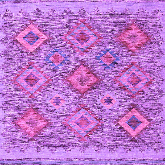 Machine Washable Southwestern Purple Country Area Rugs, wshcon2072pur