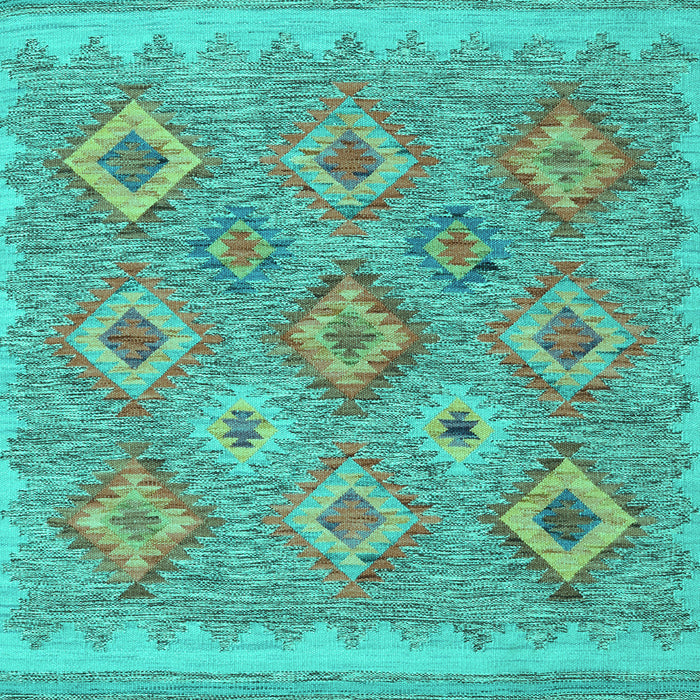 Southwestern Turquoise Country Rug, con2072turq