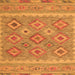 Serging Thickness of Southwestern Orange Country Rug, con2072org