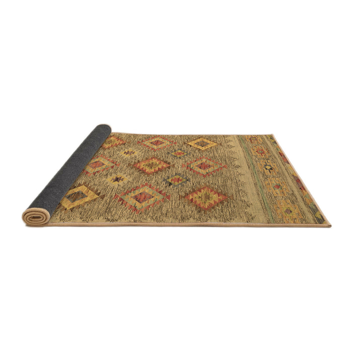 Sideview of Southwestern Brown Country Rug, con2072brn