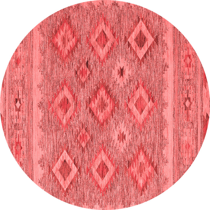 Machine Washable Southwestern Red Country Rug, wshcon2072red