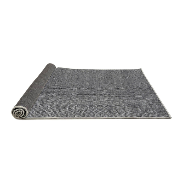 Thickness of Contemporary Dark Gray Modern Rug, con2073