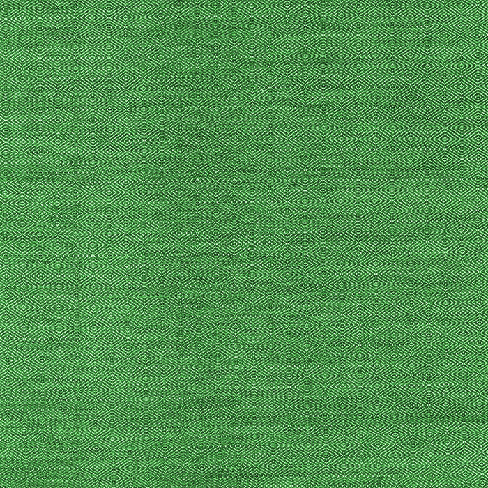 Serging Thickness of Abstract Green Contemporary Rug, con2073grn