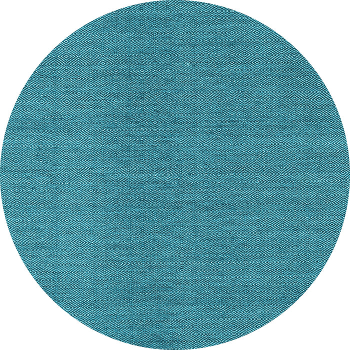 Round Machine Washable Abstract Light Blue Contemporary Rug, wshcon2073lblu