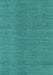 Machine Washable Abstract Turquoise Contemporary Area Rugs, wshcon2073turq