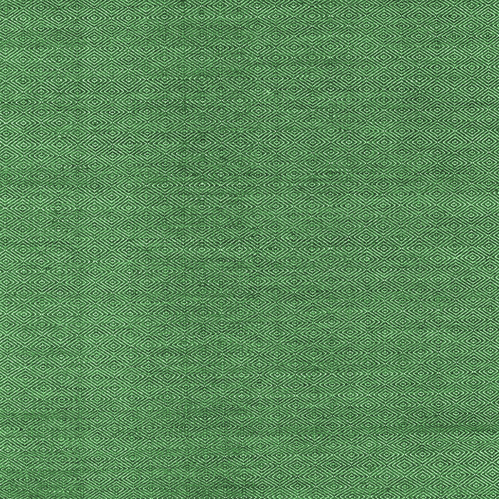 Square Abstract Emerald Green Contemporary Rug, con2073emgrn