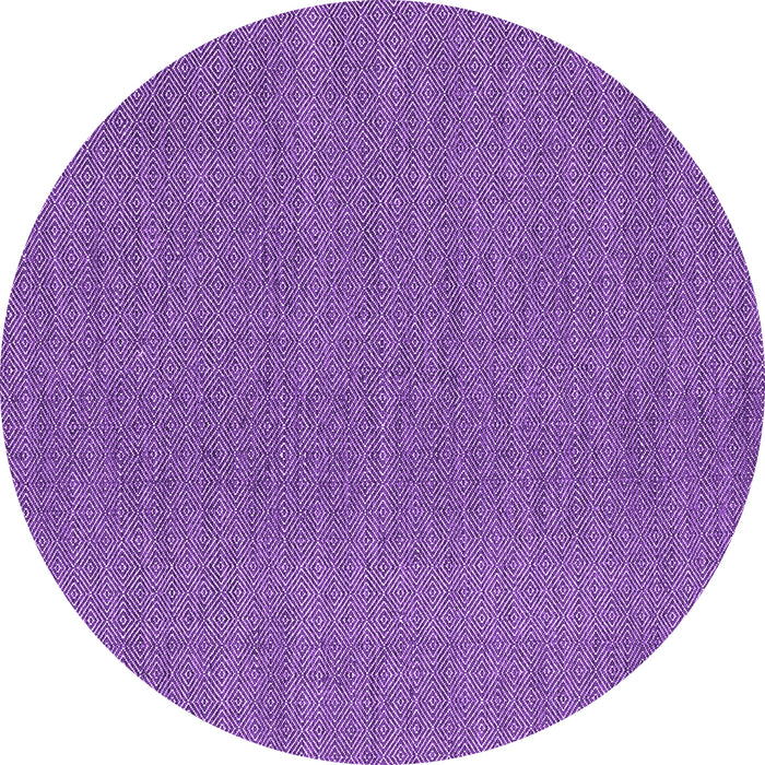 Round Machine Washable Abstract Purple Contemporary Area Rugs, wshcon2073pur