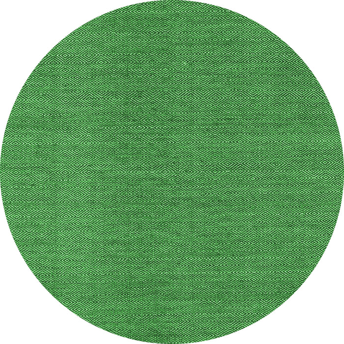 Square Abstract Green Contemporary Rug, con2073grn