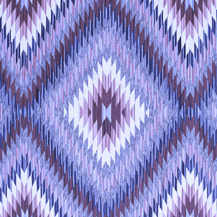 Square Southwestern Blue Country Rug, con2074blu