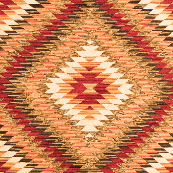 Serging Thickness of Machine Washable Southwestern Orange Country Area Rugs, wshcon2074org