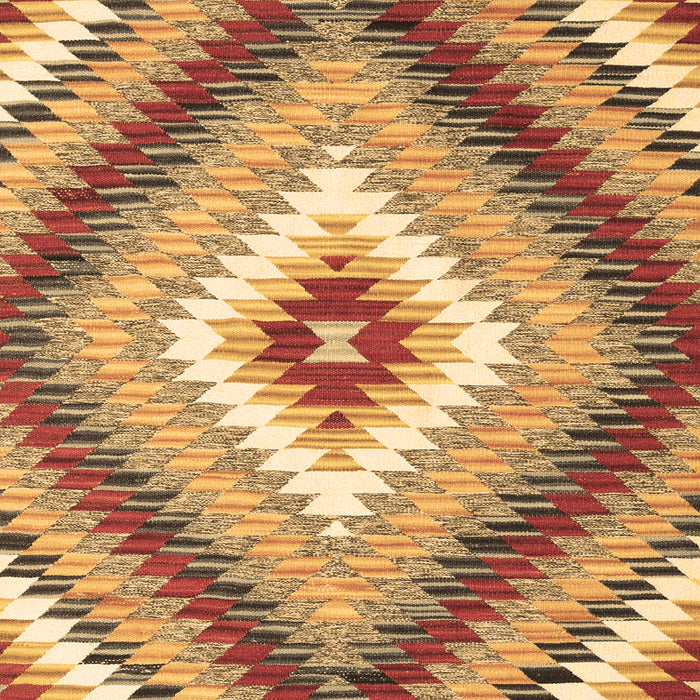 Machine Washable Southwestern Brown Country Rug, wshcon2074brn