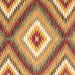 Square Southwestern Brown Country Rug, con2074brn