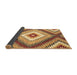 Sideview of Southwestern Brown Country Rug, con2074brn