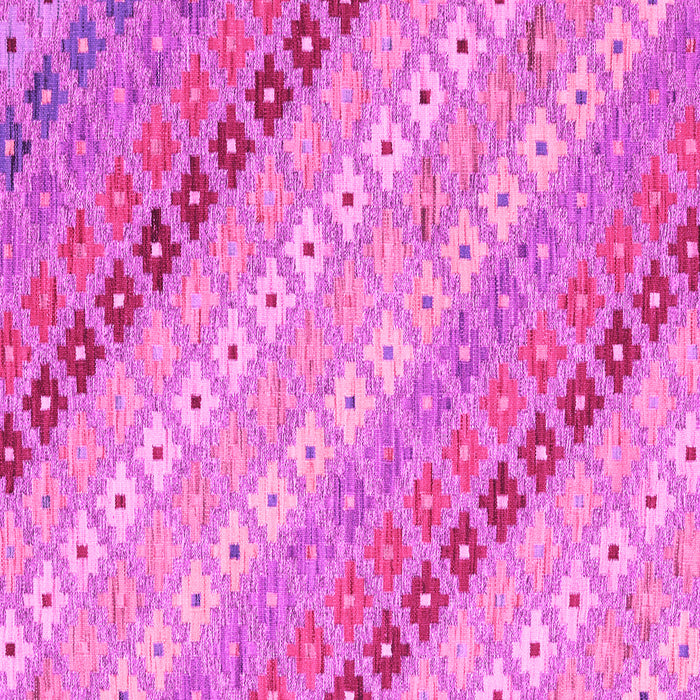 Square Machine Washable Southwestern Pink Country Rug, wshcon2075pnk