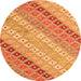 Machine Washable Southwestern Orange Country Area Rugs, wshcon2075org