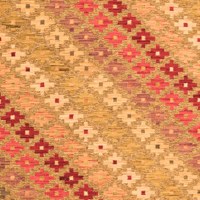 Serging Thickness of Machine Washable Southwestern Orange Country Area Rugs, wshcon2075org