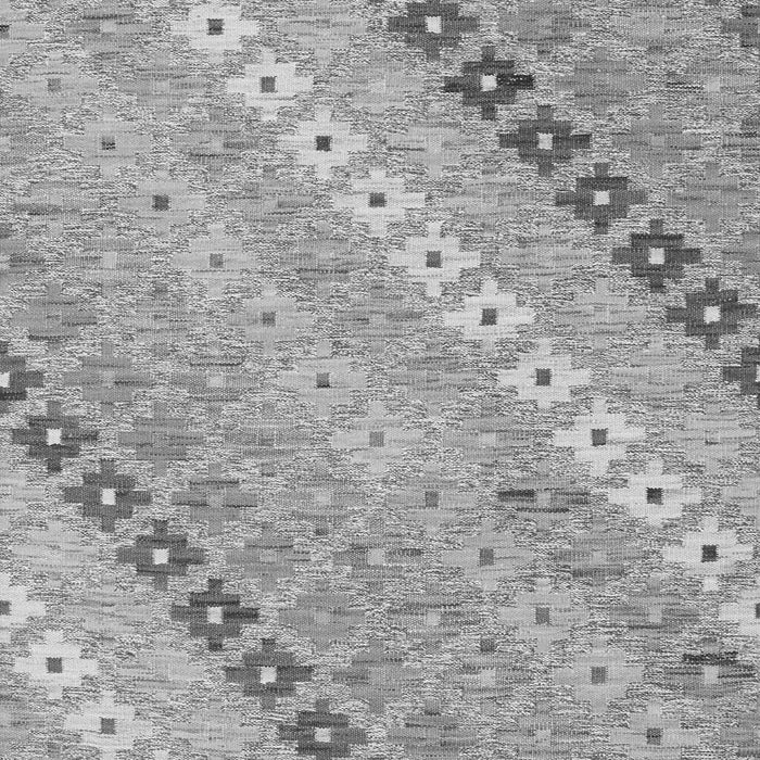 Serging Thickness of Machine Washable Southwestern Gray Country Rug, wshcon2075gry