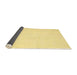 Thickness of Contemporary Bold Yellow Modern Rug, con2076