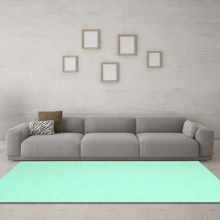 Machine Washable Abstract Light Blue Contemporary Rug in a Living Room, wshcon2076lblu