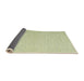 Thickness of Contemporary Avocado Green Modern Rug, con2077