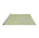 Serging Thickness of Machine Washable Contemporary Avocado Green Rug, wshcon2077