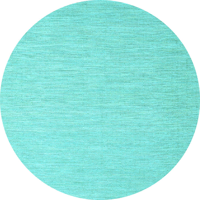 Round Machine Washable Abstract Light Blue Contemporary Rug, wshcon2077lblu