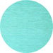 Round Machine Washable Abstract Light Blue Contemporary Rug, wshcon2077lblu