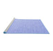 Sideview of Machine Washable Abstract Blue Contemporary Rug, wshcon2077blu