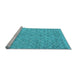 Sideview of Machine Washable Abstract Light Blue Contemporary Rug, wshcon2078lblu