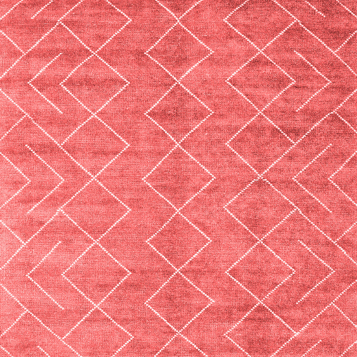 Machine Washable Abstract Red Contemporary Rug, wshcon2078red