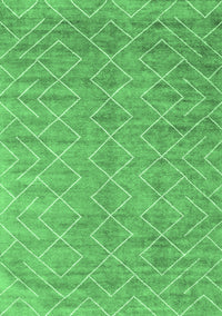 Abstract Emerald Green Contemporary Rug, con2078emgrn