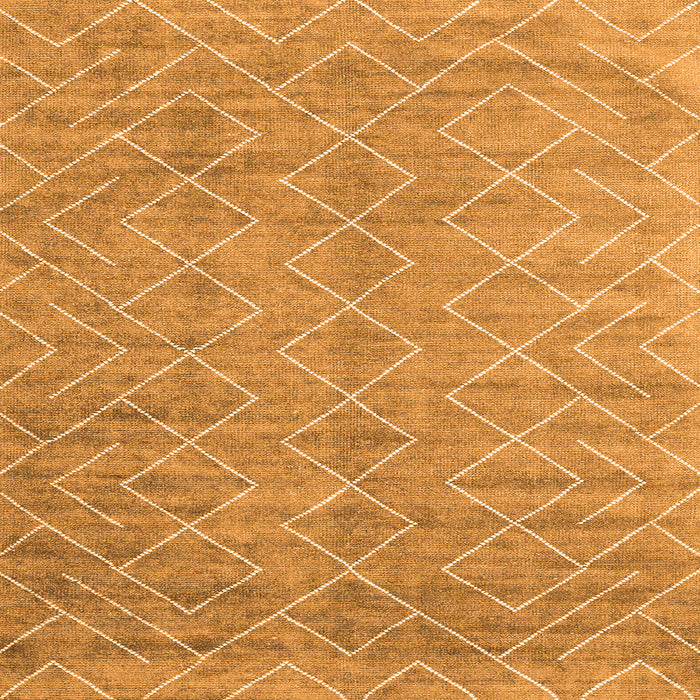 Serging Thickness of Abstract Orange Contemporary Rug, con2078org