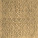 Square Abstract Brown Contemporary Rug, con2078brn