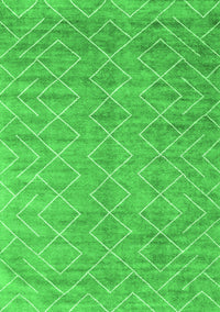 Abstract Green Contemporary Rug, con2078grn