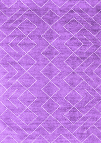 Abstract Purple Contemporary Rug, con2078pur