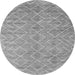 Square Abstract Gray Contemporary Rug, con2078gry