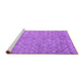 Sideview of Machine Washable Abstract Purple Contemporary Area Rugs, wshcon2078pur